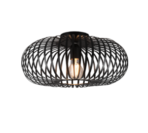 Φωτιστικό Οροφής Trio Lighting E27   Μαύρο Ματ Μεταλλικό    – 606900132