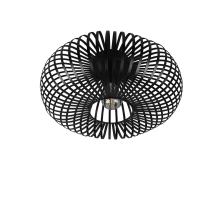 Φωτιστικό Οροφής Trio Lighting E27   Μαύρο Ματ Μεταλλικό    – 606900132