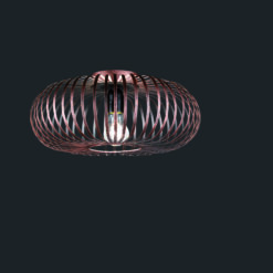 Φωτιστικό Οροφής Trio Lighting   E27 Χαλκός Αντικέ Μεταλλικό    606900162