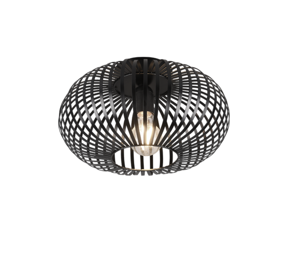 Φωτιστικό Οροφής Trio Lighting JOHANN  1x E27 Μαύρο Ματ Μεταλλικό   – 606903032