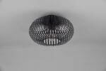 Φωτιστικό Οροφής Trio Lighting JOHANN  1x E27 Μαύρο Ματ Μεταλλικό   – 606903032