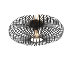 Φωτιστικό Οροφής Trio Lighting E27   Μαύρο Ματ Μεταλλικό    – 606905032