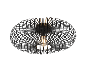 Φωτιστικό Οροφής Trio Lighting E27   Μαύρο Ματ Μεταλλικό    – 606905032