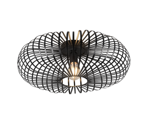 Φωτιστικό Οροφής Trio Lighting E27   Μαύρο Ματ Μεταλλικό    – 606905032