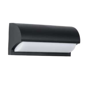 GLOBOSTAR® HORIZON 60693 Φωτιστικό Τοίχου – Απλίκα Εσωτερικού/Εξωτερικού Χώρου LED 15W 1575lm 120° AC175-265V Αδιάβροχο IP65 – Πλαστικό Σώμα – Φυσικό λευκό 4500K – Μ23.5 x Π11 x Υ10cm – Μαύρο – Bridgelux Chip – 3 Χρόνια Εγγύηση