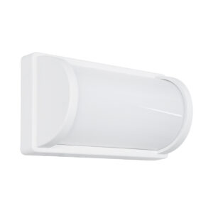 GLOBOSTAR® CELESTIAL 60694  Φωτιστικό Τοίχου – Απλίκα Εσωτερικού/Εξωτερικού Χώρου LED 15W 1575lm 120° AC175-265V Αδιάβροχο IP65 – Πλαστικό Σώμα – Φυσικό λευκό 4500K – Μ26 x Π9 x Υ13.5cm – Λευκό – Bridgelux Chip – 3 Χρόνια Εγγύηση