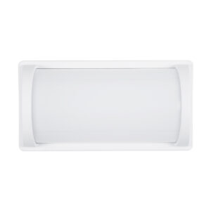 GLOBOSTAR® CELESTIAL 60694  Φωτιστικό Τοίχου – Απλίκα Εσωτερικού/Εξωτερικού Χώρου LED 15W 1575lm 120° AC175-265V Αδιάβροχο IP65 – Πλαστικό Σώμα – Φυσικό λευκό 4500K – Μ26 x Π9 x Υ13.5cm – Λευκό – Bridgelux Chip – 3 Χρόνια Εγγύηση