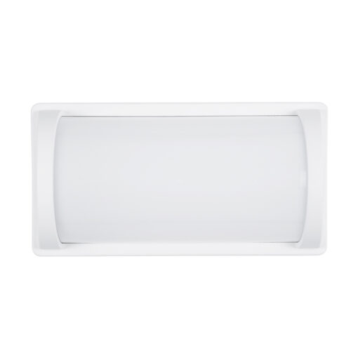 GLOBOSTAR® CELESTIAL 60694  Φωτιστικό Τοίχου – Απλίκα Εσωτερικού/Εξωτερικού Χώρου LED 15W 1575lm 120° AC175-265V Αδιάβροχο IP65 – Πλαστικό Σώμα – Φυσικό λευκό 4500K – Μ26 x Π9 x Υ13.5cm – Λευκό – Bridgelux Chip – 3 Χρόνια Εγγύηση