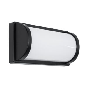 GLOBOSTAR® CELESTIAL 60696 Φωτιστικό Τοίχου – Απλίκα Εσωτερικού/Εξωτερικού Χώρου LED 15W 1575lm 120° AC175-265V Αδιάβροχο IP65 – Πλαστικό Σώμα – Φυσικό λευκό 4500K – Μ26 x Π9 x Υ13.5cm – Μαύρο – Bridgelux Chip – 3 Χρόνια Εγγύηση