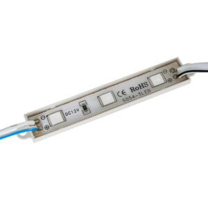 GloboStar® 73705 20 Τεμάχια x LED Modules 3 x SMD 5050 0.8W 50lm DC 12V – Αδιάβροχο IP66 – Μπλε – 2 Χρόνια Εγγύηση