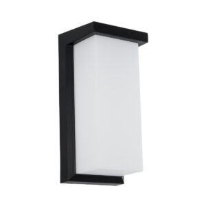 GLOBOSTAR® LOFT 60758 Φωτιστικό Τοίχου – Απλίκα Εσωτερικού/Εξωτερικού Χώρου LED 18W 1890lm 120° AC175-265V Αδιάβροχο IP65 – Πλαστικό Σώμα – Φυσικό λευκό 4500K – Μ24.5 x Π11 x Υ9.5cm – Μαύρο – Bridgelux Chip – 3 Χρόνια Εγγύηση