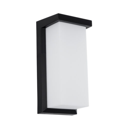 GLOBOSTAR® LOFT 60758 Φωτιστικό Τοίχου – Απλίκα Εσωτερικού/Εξωτερικού Χώρου LED 18W 1890lm 120° AC175-265V Αδιάβροχο IP65 – Πλαστικό Σώμα – Φυσικό λευκό 4500K – Μ24.5 x Π11 x Υ9.5cm – Μαύρο – Bridgelux Chip – 3 Χρόνια Εγγύηση