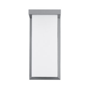 GLOBOSTAR® LOFT 60759 Φωτιστικό Τοίχου – Απλίκα Εσωτερικού/Εξωτερικού Χώρου LED 18W 1890lm 120° AC175-265V Αδιάβροχο IP65 – Πλαστικό Σώμα – Φυσικό λευκό 4500K – Μ24.5 x Π11 x Υ9.5cm –  Γκρι – Bridgelux Chip – 3 Χρόνια Εγγύηση