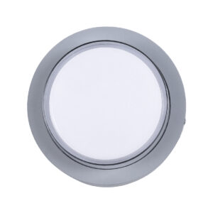 GLOBOSTAR® NEXUS 60762 Φωτιστικό Τοίχου – Απλίκα Εσωτερικού/Εξωτερικού Χώρου LED 10W 1050lm 120° AC175-265V Αδιάβροχο IP65 – Πλαστικό Σώμα – Φυσικό λευκό 4500K – Φ17 x Υ9cm – Γκρι – Bridgelux Chip – 3 Χρόνια Εγγύηση