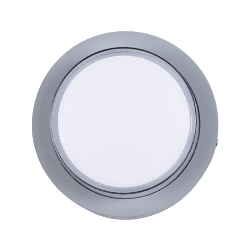 GLOBOSTAR® NEXUS 60762 Φωτιστικό Τοίχου – Απλίκα Εσωτερικού/Εξωτερικού Χώρου LED 10W 1050lm 120° AC175-265V Αδιάβροχο IP65 – Πλαστικό Σώμα – Φυσικό λευκό 4500K – Φ17 x Υ9cm – Γκρι – Bridgelux Chip – 3 Χρόνια Εγγύηση