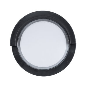 GLOBOSTAR® APEX 60764 Φωτιστικό Τοίχου – Απλίκα Εσωτερικού/Εξωτερικού Χώρου LED 10W 1050lm 120° AC175-265V Αδιάβροχο IP65 – Πλαστικό Σώμα – Φυσικό λευκό 4500K – Φ17 x Υ9cm – Μαύρο – Bridgelux Chip – 3 Χρόνια Εγγύηση