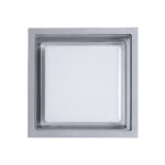 GLOBOSTAR® MAJESTIC 60774 Φωτιστικό Τοίχου – Απλίκα Εσωτερικού/Εξωτερικού Χώρου LED 10W 1050lm 120° AC175-265V Αδιάβροχο IP65 – Πλαστικό Σώμα – Φυσικό λευκό 4500K – Μ17 x Π17 x Υ9cm – Γκρι – Bridgelux Chip – 3 Χρόνια Εγγύηση