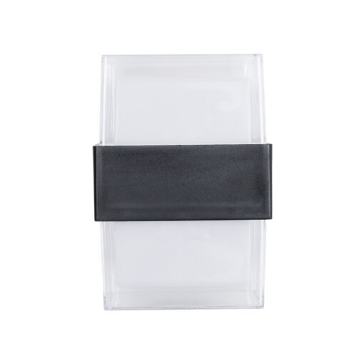 GLOBOSTAR® EMPIRE 60778  Φωτιστικό Τοίχου – Απλίκα Εσωτερικού/Εξωτερικού Χώρου LED 10W 1050lm 120° AC175-265V Αδιάβροχο IP65 – Πλαστικό Σώμα – Φυσικό λευκό 4500K – Μ10.5 x Π9 x Υ13cm – Μαύρο – Bridgelux Chip – 3 Χρόνια Εγγύηση