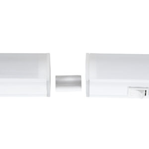 GloboStar® TUBO 60790 Γραμμικό Φωτιστικό Οροφής Linear LED Τύπου T5 Επεκτεινόμενο 18W 1800lm 180° AC 220-240V IP20 Πάγκου Κουζίνας με Διακόπτη On/Off Μ120 x Π2.2 x Υ3.5cm Ψυχρό Λευκό 6000K – Λευκό – 3 Years Warranty