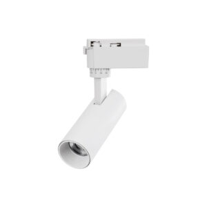 GloboStar® LUGANO 60802 Μονοφασικό Φωτιστικό Σποτ Ράγας LED 10W 1200lm 36° Acrylic HQ LENS AC 220-240V IP20 Φ4.5 x Υ19cm Θερμό Λευκό 2700K – EUROTRACK® System 1L+1N – Λευκό – Bridgelux Chip – TÜV Certified Driver – 5 Χρόνια Εγγύηση