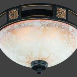 Φωτιστικό Οροφής Trio Lighting   E27 Σκουριά Μεταλλικό    608100224