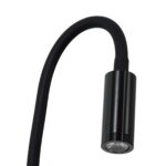 GloboStar® GOOSE 60878 Μοντέρνο Φωτιστικό Τοίχου – Απλίκα Ξενοδοχείου Bed Side LED 3W 300lm 36° AC 220-240V – Reading Light – Μ6.5 x Π15 x Υ24.5cm – Φυσικό Λευκό 4500K – Μαύρο