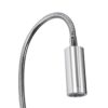GloboStar® GOOSE 60884 Μοντέρνο Φωτιστικό Τοίχου – Απλίκα Ξενοδοχείου Bed Side LED 6W 600lm 36° & 360° AC 220-240V – Reading Light & 360° Κρυφός Φωτισμός – Φορτιστής USB 3A – Μ15.5 x Π15 x Υ30.5cm – Φυσικό Λευκό 4500K – Ασημί Νίκελ