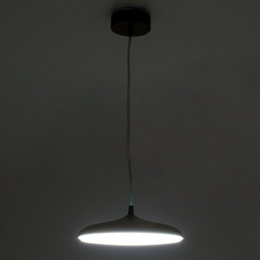 GloboStar® BARON 60886 Κρεμαστή Πλαφονιέρα Οροφής LED CCT 12W 1440lm 120° AC 220-240V – Εναλλαγή Φωτισμού μέσω Διακόπτη On/Off All In One Ψυχρό 6000k+Φυσικό 4500k+Θερμό 2700k Φ25 x Υ8cm – Χρυσό Πλατίνα – 3 Years Warranty