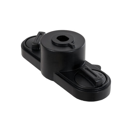 GloboStar® 2L-EUROTRACK 60911 Αντάπτορας Κρέμασης Φωτιστικού – Μονοφασικός 2 Καλωδίων για όλες τις Ράγες EUROTRACK AC 220-240V IP20 Μ10 x Π4 x Υ3.2cm – EUROTRACK® System 1L+1N – Θερμοπλαστικό – Μαύρο – 5 Χρόνια Εγγύηση