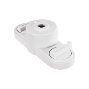 GloboStar® 2L-EUROTRACK 60912 Αντάπτορας Κρέμασης Φωτιστικού – Μονοφασικός 2 Καλωδίων για όλες τις Ράγες EUROTRACK AC 220-240V IP20 Μ10 x Π4 x Υ3.2cm – EUROTRACK® System 1L+1N – Θερμοπλαστικό – Λευκό – 5 Χρόνια Εγγύηση