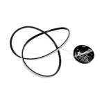 GloboStar® DEXTER 60913 Κρεμαστό Φωτιστικό Οροφής Design LED CCT 90W 10080lm 300° AC 220-240V – Εναλλαγή Φωτισμού μέσω Τηλεχειριστηρίου All In One Ψυχρό 6000k+Φυσικό 4500k+Θερμό 2700k Dimmable Φ73cm – Μαύρο – 3 Years Warranty