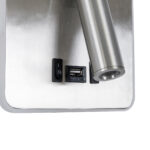 GloboStar® LADY-S 60943 Μοντέρνο Φωτιστικό Τοίχου – Απλίκα Ξενοδοχείου Bed Side LED 6W 600lm 36° & 360° AC 220-240V – Reading Light & Κρυφός Φωτισμός – Φορτιστής USB 3A – Μ15 x Π15 x Υ7cm – Φυσικό Λευκό 4500K – Νίκελ Βούρτσας- 3 Χρόνια Εγγύηση