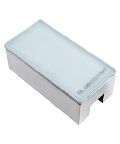 GloboStar® CYBOLITHOS 60951 Χωνευτό Φωτιστικό Σποτ Δαπέδου LED 4W 540lm 120° DC 24V Αδιάβροχο IP68 IK06 Μ20 x Π10 x Υ8cm 6000K Dimmable – Tempered Γαλακτερό Γυαλί & Ανοξείδωτο Ατσάλι – Bridgelux Chip – 3 Χρόνια Εγγύηση