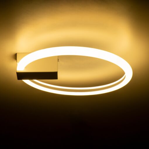 GloboStar® CINDERELLA 60977 Φωτιστικό Οροφής Δαχτυλίδι-Κύκλος LED CCT 16W 1792lm 360° AC 220-240V – Εναλλαγή Φωτισμού μέσω Διακόπτη On/Off All In One Ψυχρό 6000k+Φυσικό 4500k+Θερμό 2700k Φ28cm – Λευκό – 3 Years Warranty