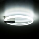 GloboStar® CINDERELLA 60979 Φωτιστικό Οροφής Δαχτυλίδι-Κύκλος LED CCT 16W 1792lm 360° AC 220-240V – Εναλλαγή Φωτισμού μέσω Διακόπτη On/Off All In One Ψυχρό 6000k+Φυσικό 4500k+Θερμό 2700k Φ28cm – Χρώμιο Νικελ – 3 Years Warranty