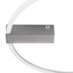 GloboStar® CINDERELLA 60983 Φωτιστικό Οροφής Δαχτυλίδι-Κύκλος LED CCT 30W 3360lm 360° AC 220-240V – Εναλλαγή Φωτισμού μέσω Τηλεχειριστηρίου All In One Ψυχρό 6000k+Φυσικό 4500k+Θερμό 2700k Dimmable Φ50cm – Χρώμιο Νικελ – 3 Years Warranty