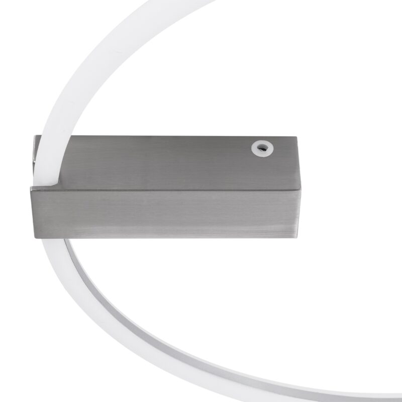 GloboStar® CINDERELLA 60983 Φωτιστικό Οροφής Δαχτυλίδι-Κύκλος LED CCT 30W 3360lm 360° AC 220-240V – Εναλλαγή Φωτισμού μέσω Τηλεχειριστηρίου All In One Ψυχρό 6000k+Φυσικό 4500k+Θερμό 2700k Dimmable Φ50cm – Χρώμιο Νικελ – 3 Years Warranty