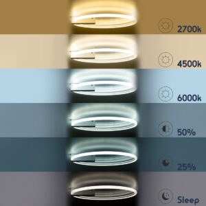 GloboStar® CINDERELLA 60983 Φωτιστικό Οροφής Δαχτυλίδι-Κύκλος LED CCT 30W 3360lm 360° AC 220-240V – Εναλλαγή Φωτισμού μέσω Τηλεχειριστηρίου All In One Ψυχρό 6000k+Φυσικό 4500k+Θερμό 2700k Dimmable Φ50cm – Χρώμιο Νικελ – 3 Years Warranty