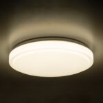 GloboStar® EMERGANO 60993 Πλαφονιέρα Οροφής LED 30W 2850lm 120° AC 220-240V με Ενσωματωμένο Σύστημα Emergency Li-ion 3450mAh/12.8Wh με Αυτονομία 3hrs – Αδιάβροχη IP54 Φ38 x Υ5.3cm Φυσικό Λευκό 4500K – Λευκό – Bridgelux Chips – 3 Years Warranty