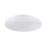 GloboStar® SENSORANO 60994 Πλαφονιέρα Οροφής LED 30W 3000lm 120° AC 220-240V με Ενσωματωμένο Σύστημα Ρυθμιζόμενου Microwave Αισθητήρα Κίνησης – Αδιάβροχη IP54 Φ38 x Υ5.3cm Ψυχρό Λευκό 6000K – Λευκό – Bridgelux Chips – 3 Years Warranty