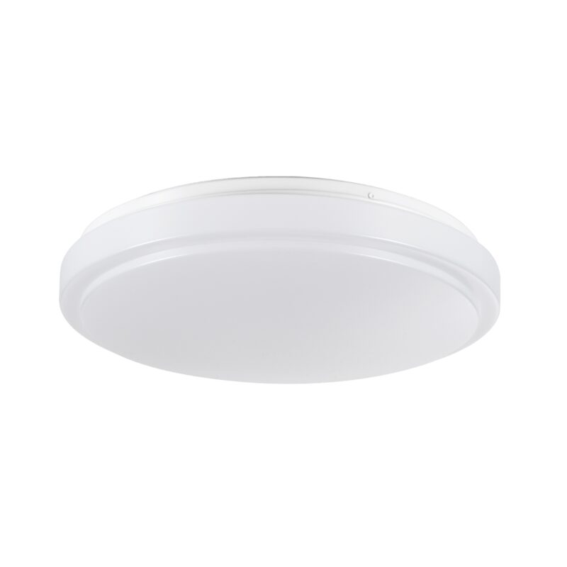 GloboStar® SENSORANO 60994 Πλαφονιέρα Οροφής LED 30W 3000lm 120° AC 220-240V με Ενσωματωμένο Σύστημα Ρυθμιζόμενου Microwave Αισθητήρα Κίνησης – Αδιάβροχη IP54 Φ38 x Υ5.3cm Ψυχρό Λευκό 6000K – Λευκό – Bridgelux Chips – 3 Years Warranty