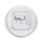 GloboStar® SENSORANO 60994 Πλαφονιέρα Οροφής LED 30W 3000lm 120° AC 220-240V με Ενσωματωμένο Σύστημα Ρυθμιζόμενου Microwave Αισθητήρα Κίνησης – Αδιάβροχη IP54 Φ38 x Υ5.3cm Ψυχρό Λευκό 6000K – Λευκό – Bridgelux Chips – 3 Years Warranty