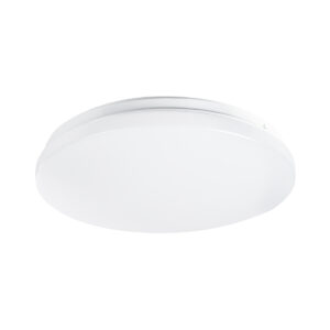 GloboStar® CELANO 61007 LED Πλαφονιέρα Οροφής Στρόγγυλη Φ26 20W 1800lm 120° AC 220-240V Αδιάβροχη IP54 Φ26 x Υ6cm Θερμό Λευκό 2700K – 3 Χρόνια Εγγύηση