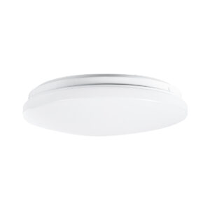 GloboStar® CELANO 61007 LED Πλαφονιέρα Οροφής Στρόγγυλη Φ26 20W 1800lm 120° AC 220-240V Αδιάβροχη IP54 Φ26 x Υ6cm Θερμό Λευκό 2700K – 3 Χρόνια Εγγύηση