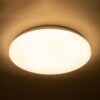 GloboStar® CELANO 61010 LED Πλαφονιέρα Οροφής Στρόγγυλη Φ33 30W 2700lm 120° AC 220-240V Αδιάβροχη IP54 Φ33 x Υ6cm Θερμό Λευκό 2700K – 3 Χρόνια Εγγύηση