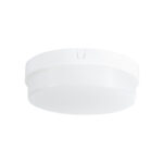 GloboStar® REVANO 61015 LED Πλαφονιέρα Οροφής Στρόγγυλη Φ17 15W 1425lm 180° AC 220-240V Αδιάβροχη IP54 Φ17 x Υ5cm Φυσικό Λευκό 4500K – 2 Χρόνια Εγγύηση