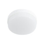 GloboStar® REVANO 61015 LED Πλαφονιέρα Οροφής Στρόγγυλη Φ17 15W 1425lm 180° AC 220-240V Αδιάβροχη IP54 Φ17 x Υ5cm Φυσικό Λευκό 4500K – 2 Χρόνια Εγγύηση