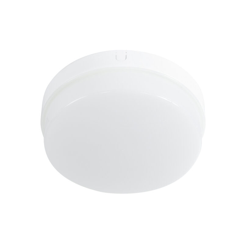 GloboStar® REVANO 61015 LED Πλαφονιέρα Οροφής Στρόγγυλη Φ17 15W 1425lm 180° AC 220-240V Αδιάβροχη IP54 Φ17 x Υ5cm Φυσικό Λευκό 4500K – 2 Χρόνια Εγγύηση