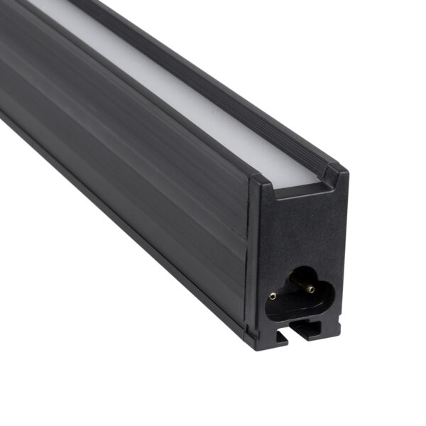 GloboStar® OFFICE 61023-S Γραμμικό Φωτιστικό Οροφής Linear LED 18W 2230lm 120° AC 220-240V Μ120 x Π2 x Υ4cm Ψυχρό Λευκό 6000K – Μαύρο – 3 Years Warranty