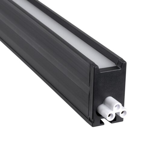 GloboStar® OFFICE 61024-S Γραμμικό Φωτιστικό Οροφής Linear LED 18W 2200lm 120° AC 220-240V Μ120 x Π2 x Υ4cm Φυσικό Λευκό 4500K – Μαύρο – 3 Years Warranty